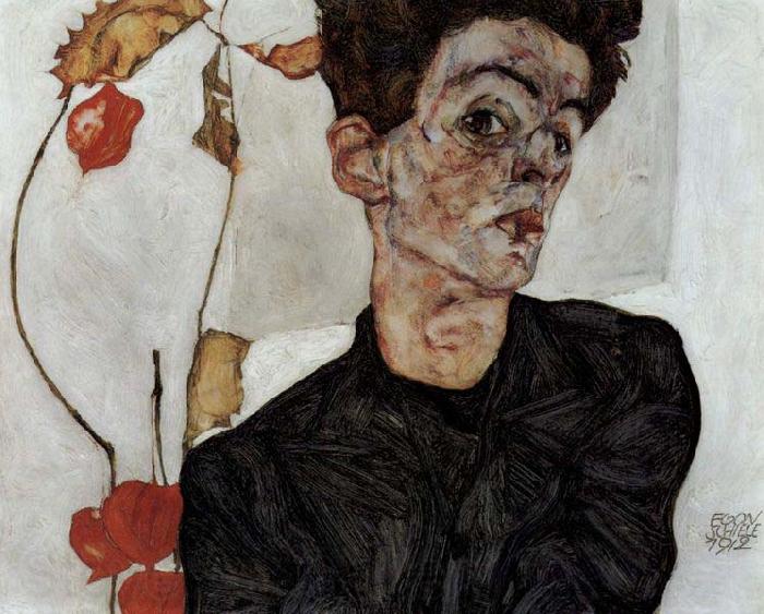 Egon Schiele Self-portrait Norge oil painting art